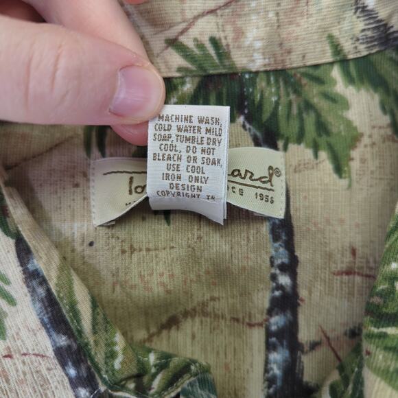 Tori Richard Honolulu Tropical Palm Tree Short Sleeve Button-down Shirt Sz Large - Picture 8 of 8
